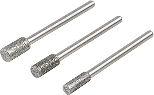 Wolfcraft 3 Piece Diamond Cylinder Grinding Point Set 5987000
