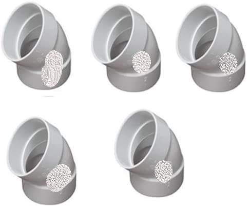 LHG 5 Pack 45 Degree Elbow Central Vacuum Fitting