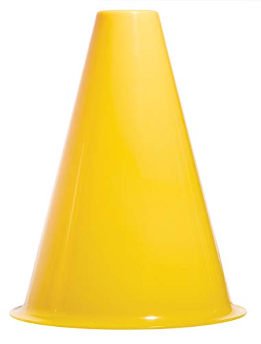 Anderson's Premium Yellow 8" Megaphone Noisemaker Boost School Spirit Cheerleader Sports Football Basketball Homecoming Squad Team Party Dance Club Parade Competition Performance Fan Pack of 10