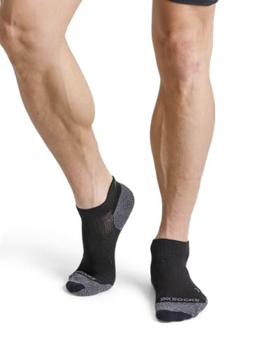 X-SOCKS Core Natural Low Cut chaussettes de sport - Confort et protection accrus pour la course, le cyclisme et les sports d'hiver - Blanc arctique/Gris perle, 35-38 – vue 6