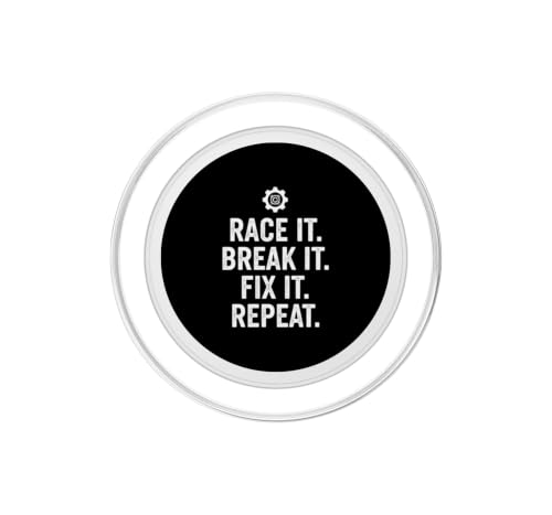 PopGrip para MagSafe con Frase Divertida Race Break Fix Repeat 2
