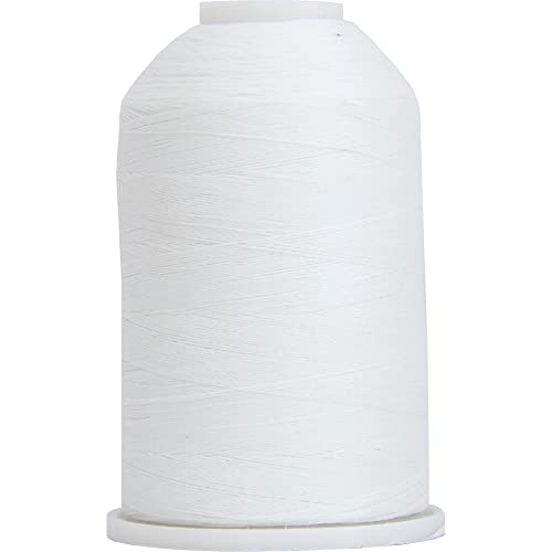 Image of ThreadArt Glow in the Dark Embroidery Thread, 1000M, White | Glow in the dark embroidery thread adds luminous detail to designs. Works with embroidery and sewing machines.