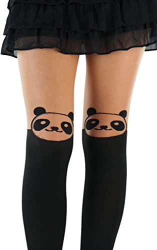Image of ToBeInStyle Women's Cute Thigh High Printed Character Tights