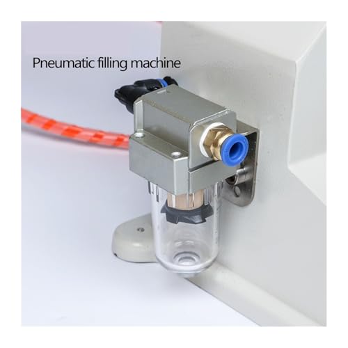 KXJQBM Flüssigkeitsfüllmaschine, Füllmaschine for Pasten- und Flüssigkeitsflaschen, Edelstahlkolben, manuelle Pedal-Creme, Shampoo, Honig, viskose Flüssigkeit(10-100ml)