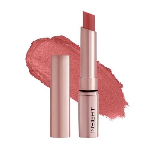 Image of INSIGHT Mousse Matte Lipstick - Cranberry Crumble (4g) | Highly Pigmented | 12+ Hrs Long Stay | Lightweight Velvet Texture | Hydrating Formula with Ceramides & Argan Oil | Waterproof & Transferproof