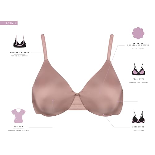 Bali Women's Underwire Bra, One Smooth U Smoothing Bras for Women, Full Coverage, Concealing, Most Comfortable — view 4