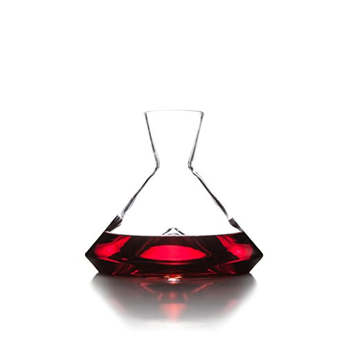 Sempli Monti Wine Decanter - Elegant Hand Blown Decanter with Built-in Glass Aerator, Large Wine Carafe, Lead-Free Crystal, Ultra Clear, Wine Gifts & Wine Accessories - 50.75 oz