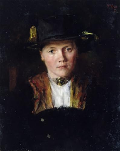 Impression d'art Wilhelm Maria Hubertus Leibl Tableau de maître sur toile premium 60x90cm