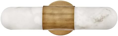 Hinkley Ibiza 52510HB-LED Medium LED Bath Vanity Light Fixture, Heritage Brass and Cloudstone