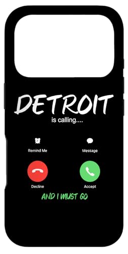 Detroit Is Calling And I Must Go Michigan Travel �X�}�z�P�[�X iPhone 17 Pro �p