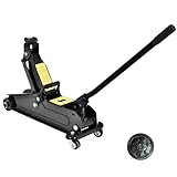 雑貨の国のアリス ガレージジャッキ タイヤ交換 フロアジャッキ 油圧式 3t 3トン 車 ジャッキアップ メンテナンス (ブラック)