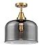 Innovations 447-1C-BB-G73-L One Light Flush Mount from Franklin Restoration Collection