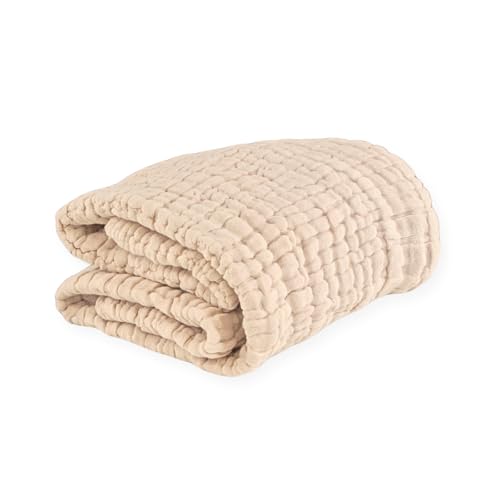 タナカガーゼ おとなスリムバスタオル パステルブラウン くすみカラー 100×32cm 綿100% 6重ガーゼ 吸水 速乾 やわらかい肌ざわり パステルガーゼ