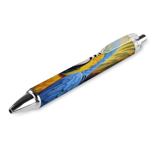 Bolígrafo retráctil de loro para llenar de color y alegría tu escritorio de oficina 6