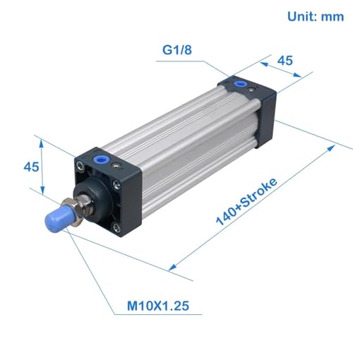 Vérin pneumatique SU32X300 à double effet alésage 32mm - 2