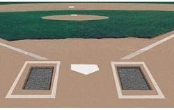 212 Main Rubber Batters Box Foundation-PR Baseball-Softball Field Equipment