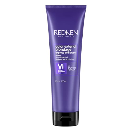 REDKEN Hair Mask, For Blonde Hair, Violet Pigment, Reduces Brassiness, Color Extend Blondage Express Anti-Brass, 250 ml