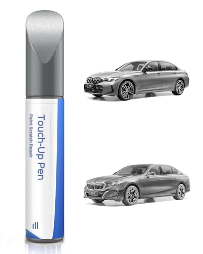 Vernice per riparazione per BMW Serie 3/5 – Esatta corrispondenza – Riparazione di graffi e scheggiature – Argento Titanio Metallizzato (354)