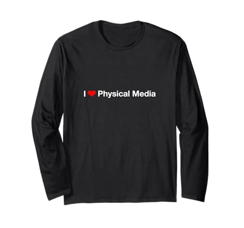 I Heart Physical Media Manche Longue