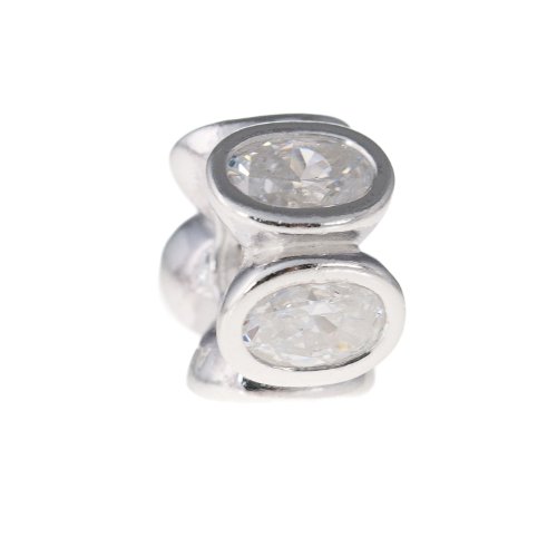 Abalorio Pandora 79311CZ de plata con circonitas para personalizar joyas
