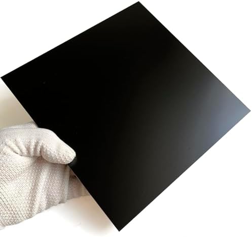 G10 Fiberglass Garolite 3D Printer Build Surface Plate Semi-Flexible Sheet 220mm/8.66"(Black Color)