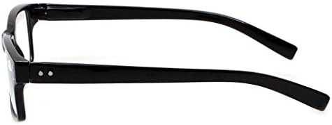 Norperwis Reading Glasses 5 Pack Quality Readers Spring Hinge Glasses for Reading for Men and Women (5 Pack Black, 3.00, multiplier_x) - 4