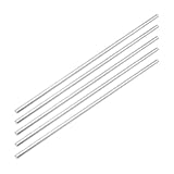 304 Stainless Steel Round Rod 5Pcs, D 1/4
