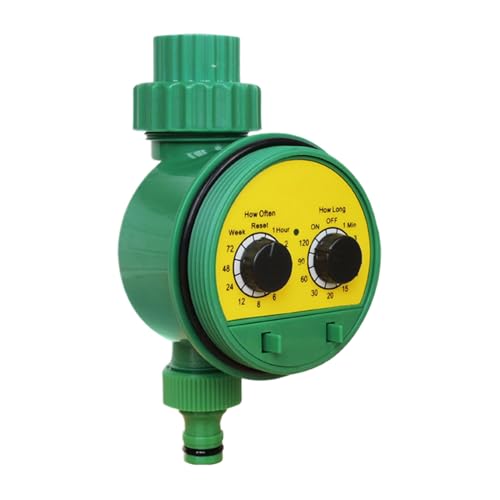 Temporizador de riego de jardín – Herramienta de distribución de riego exterior | de riego automático de precisión a prueba de Jam, programable duradero para césped, invernadero, patio