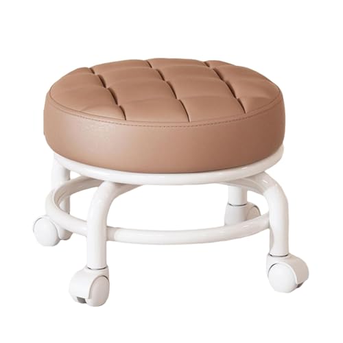 Sharplace Tabouret à roulettes rotatif à 360 °, pour travaux ménagers, mobile, poulie à faible bruit, tabouret bas, roulettes pivotantes universelles pour...