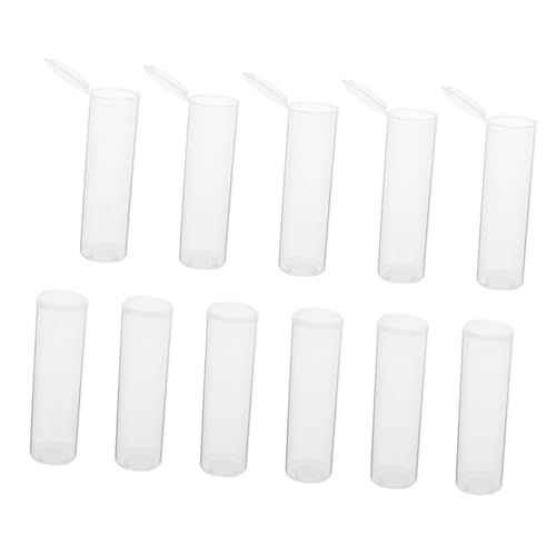 minkissy Sealable Flip Lid Plastic Storage Vials 30pcs Test Product Containers for Home Travel