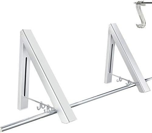 GADENT Folding Clothes Hanger Drying Rack Wall Mounted Retractable Clothes Rack Aluminum Home Storage Organiser Space Savers