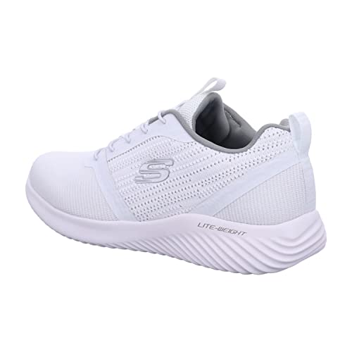 Skechers Homme Bounder Baskets, Blanc White Wht, 44 EU