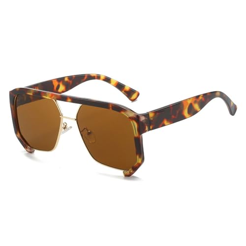 Lunettes de soleil rétro hip-hop à monture irrégulière pour vos sorties ensoleillées