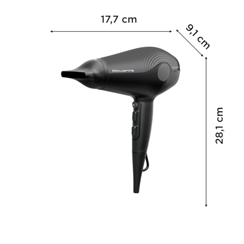 Rowenta Ultra Silence CV6430 Asciugacapelli Nero Ionico 2 Velocità 3 Temperature - vue 4