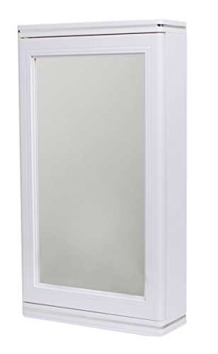 Image of CIPLA PLAST Domino Bathroom Cabinet with Mirror | Bathroom Cabinets for Storage | Storage Organizer | Plastic Cabinet | Strong and Heavy Plastic Mirror Cabinet | Mirror Cabinet for Wash Basin (White)