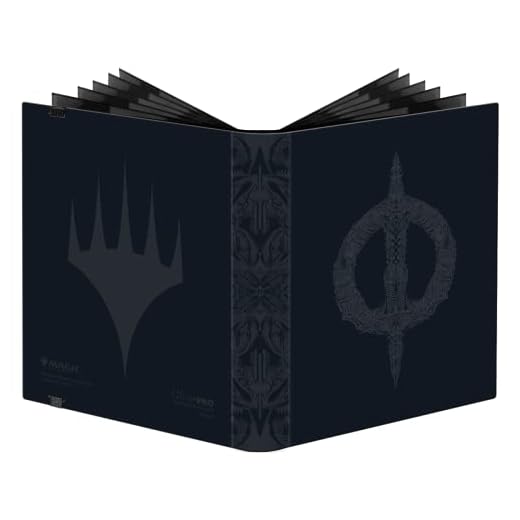 Ultra PRO - Magic: The Gathering Phyrexia 4-Pocket PRO-Binder (INK) - Protect Collectible Cards, Trading Cards, & Sports Cards, Side Loading Pockets, Protects & Stores up to 160 Standard Size Cards