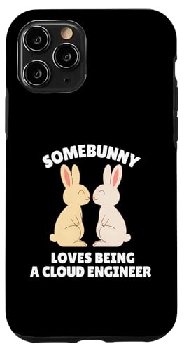 Somebunny Loves Being a Cloud Engineer 킢C[X^[oj[̎d X}zP[X iPhone 11 Pro p