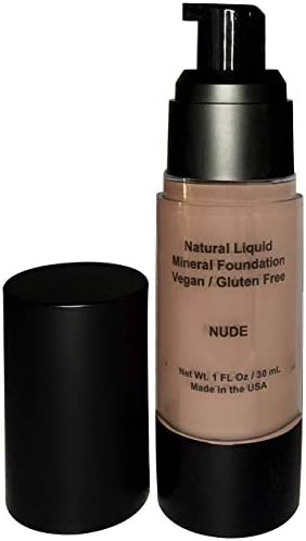 Mom's Secret 100% Natural Foundation, Organic, Vegan, Aloe Based, Natural Sun Protection, Gluten Free, Cruelty Free, Made in the USA, 1FL Oz. (Nude)