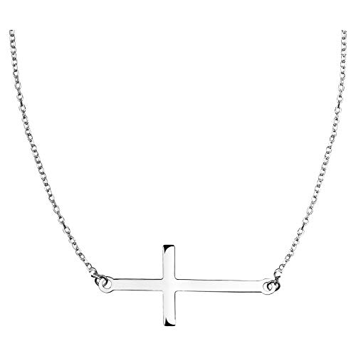 Collier croix argent femme Sofia Milani, fini la peau irritée avec ce bijou hypoallergénique
