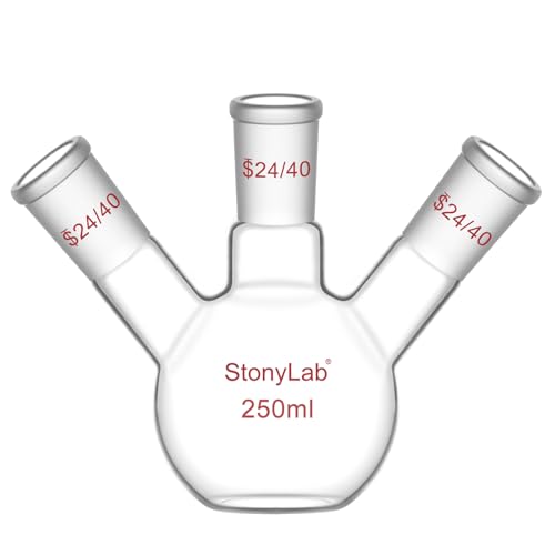 Fiole à fond plat stonylab en verre borosilicate joint 24/40 250 ml