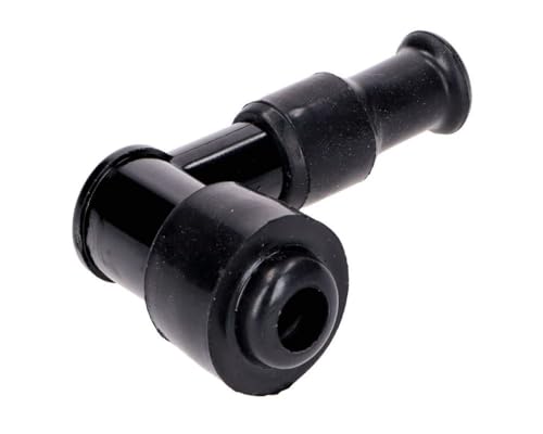 2EXTREME Zündkerzenstecker 90° 1Kilo Ohm, schwarz kompatibel für Roller, Moped, Mofa, Mokick, Motorrad