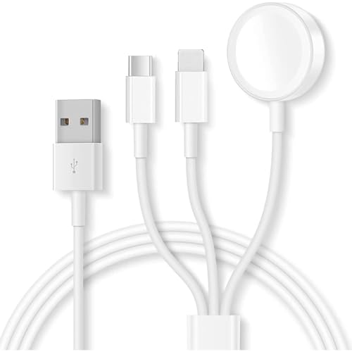 A-pple Watch用 充電器【2024最新 アップグレード版】アップ-ルウォッチ 充電器 a-pple Watch 充電 ケーブル 3in1 磁気充電器 Series9/8/7/6/SE/5/4/3/2/1対応 全てのシリーズ対応 Watchとpho