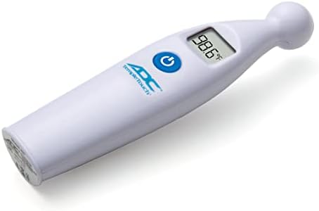 ADC Temple Touch Digital Fever Thermometer, Non Invasive and Quick Read, Suitable for Babies, Newborns, Kids, and Adults, Adtemp 427, White, 1 Count (Pack of 1)