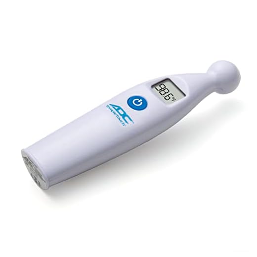ADC Temple Touch Digital Fever Thermometer, Non Invasive and Quick Read, Suitable for Babies, Newborns, Kids, and Adults, Adtemp 427, White