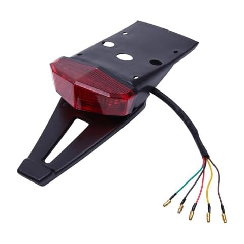 Rear Fender LED Brake Tail Light Turn Signals Running Lamps License Plate Light With 5 Wires for Custom Off-road Cross Dirt Bike Enduro Yamaha Suzuki DRZ Kawasaki Honda CRF Cover