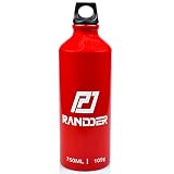 RANDDER Liquid Fuel Bottle 750ml (Upgrade Leakproof Cap 2.0) for Motorcycle, Camping and Emergencies