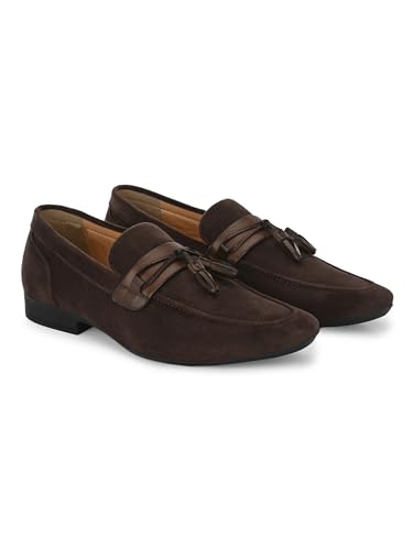 Image of San Frissco Men's Formal Loafers Leatherette Trending Shoes with Tussle,Semi Casual Cushioned Footbed Cushioned Footbed Formal Party Slip-On Shoes /Stylish, Comfortable & Lightweight