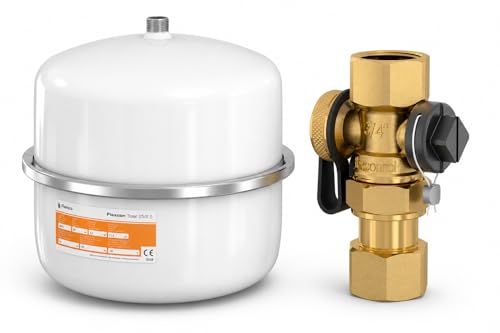 Vase d'expansion solaire Flamco Flexcon 25L avec son groupe de raccordement Flexcontrol