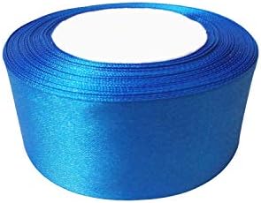 Trimming Shop White Full Roll Ribbon 40mm x 25 Metres - Double Sided Satin Brightly Coloured - 100% Polyester - For Gift Wrapping, Decorating, Arts and Craft - Machine Washable