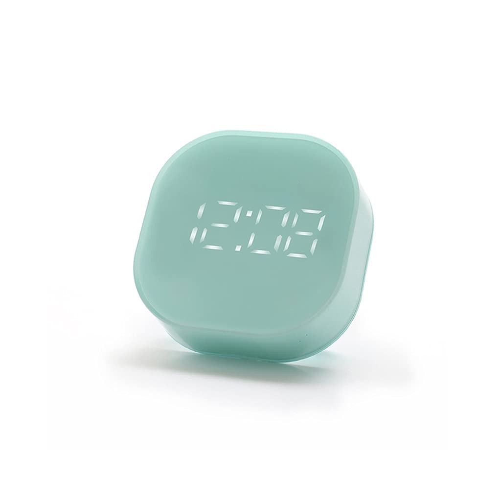 Hrwly Vert Electronic Square Silent Bedside Alarm Clock Intelligent Temperature Sensing Magnetic Attraction Desk(Vert)